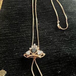 Gold plated Elegant Gold and Black Necklace